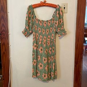 Wild pony Smocked Floral Dress